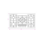 اجاق گاز استیل | کن مدل S518 - Image 3