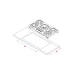 اجاق گاز استیل | کن مدل S523 - Image 2