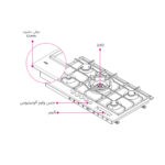 اجاق گاز شیشه ای | کن مدل IGT 502 - Image 2